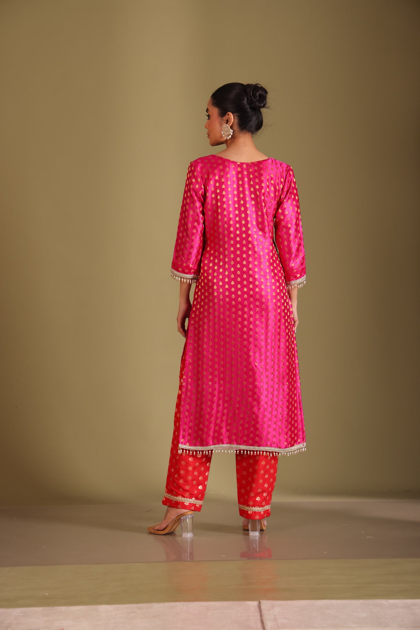 Noorika Rani Kurta with pant and dupatta- set of 3