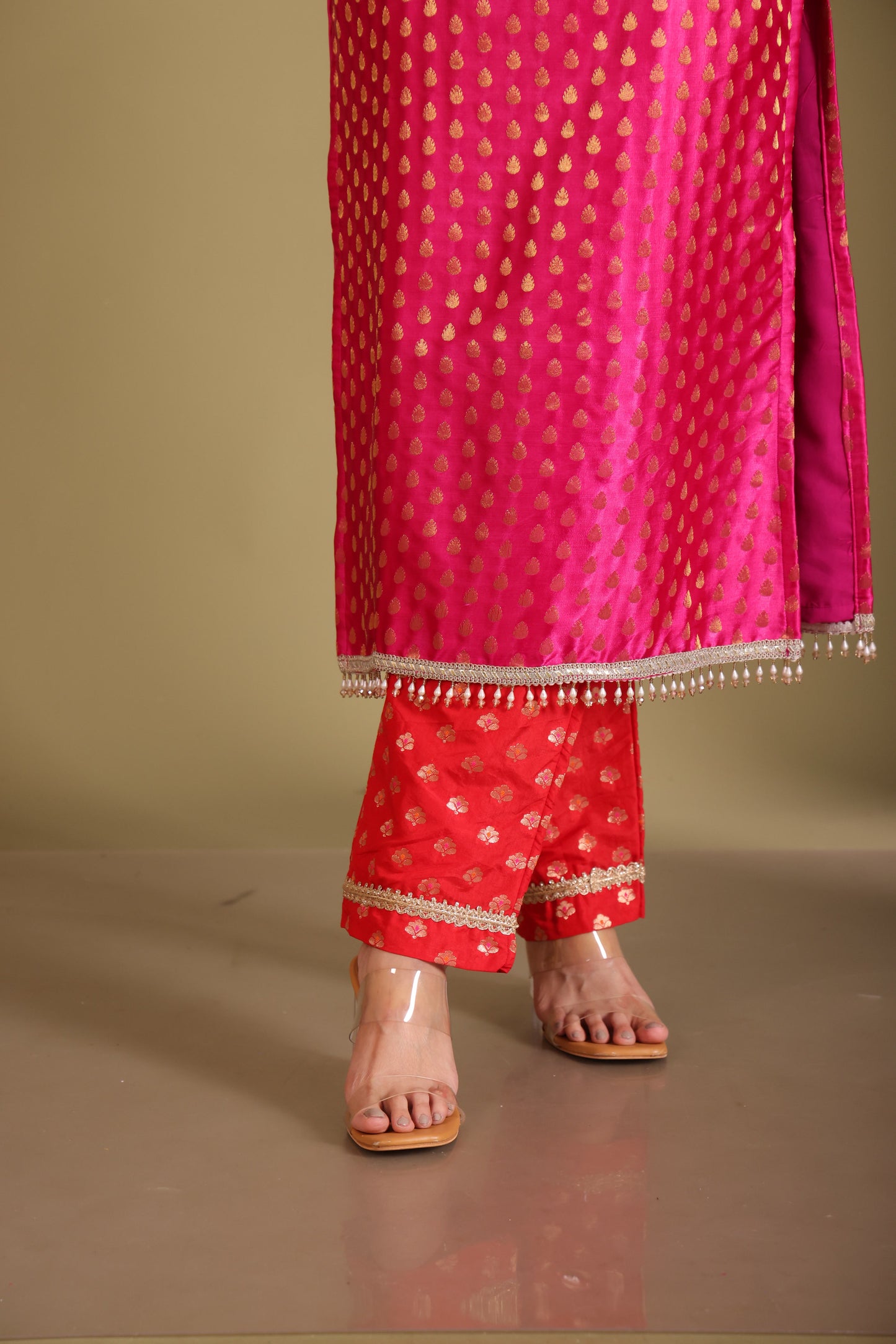 Noorika Rani Kurta with pant and dupatta- set of 3