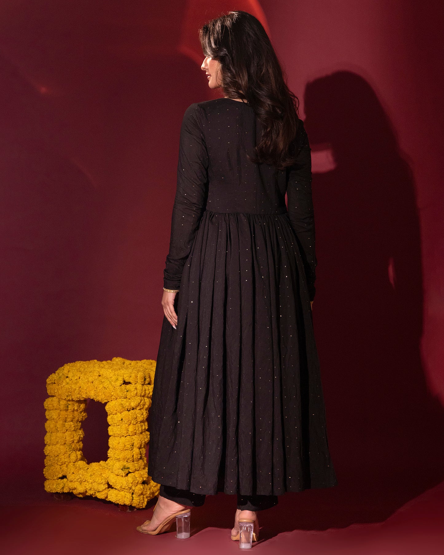 Tana Bana Yellow Silk Kurta, Gharara and Dupatta