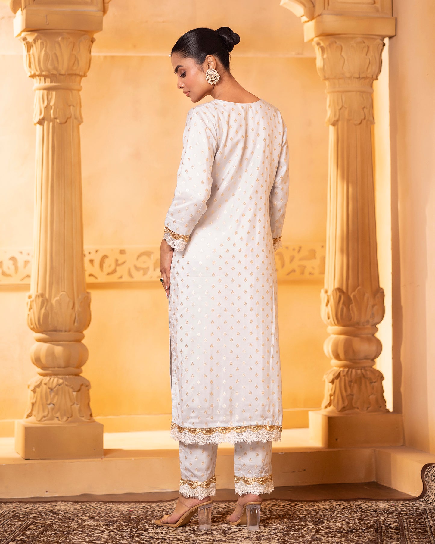 Tana Bana Sky blue Kurta, Pant and Dupatta
